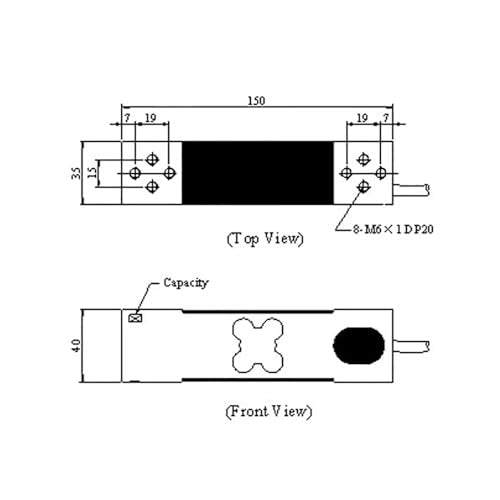 NA2 Weighing Sensor, Load Cells, Electronic Scale Sensor 60kg, 100kg, 200kg, 350kg, 500kg (Load 60kg) Load 60KG