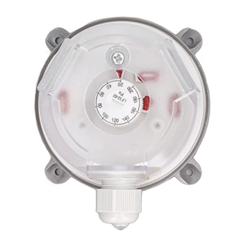 Differential Pressure Switch, 20-200Pa, Single Pole Double Action Pressure Switch, Dustproof and Waterproof for Aerospace Electronic Processing