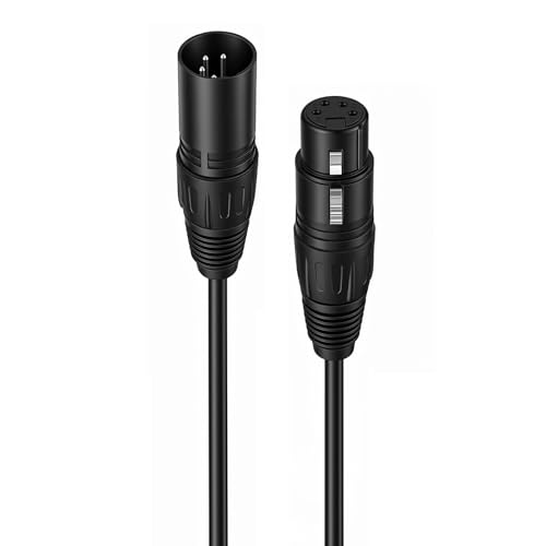 XLR 4 Pin Camera Monitor Recorder Mixer Power Supply Extension Cable Male to Female 3 Meters for Block Battery