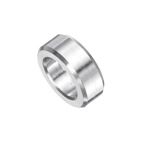 uxcell stainless steel round spacers, 5/16-inch bore, 1/2-inch outer diameter, 3/16-inch length, 50-piece set