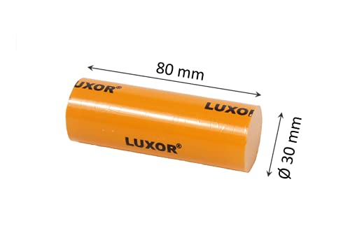 LUXOR Orange Polishing Paste - High Polish Super Finish for Gold, Silver, Platinum, Bronze, Brass, Copper, Paints, Resins, Stainless Steel - Diameter 30 x 80 mm