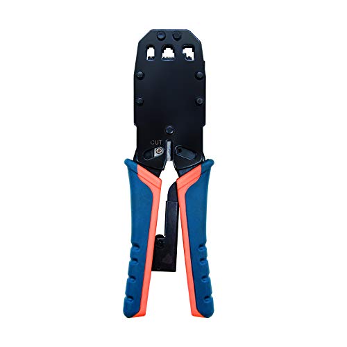 Nanocable 10.31.0102 - Ratchet Clamp for Crimping Cables RJ10/RJ11/RJ12/RJ45