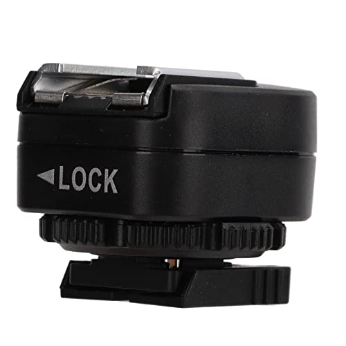 Hot Shoe Adapter, with Extra PC Sync Connection Port, Hotshoe Adapter, for A73 A9 Series Camera to for Flash