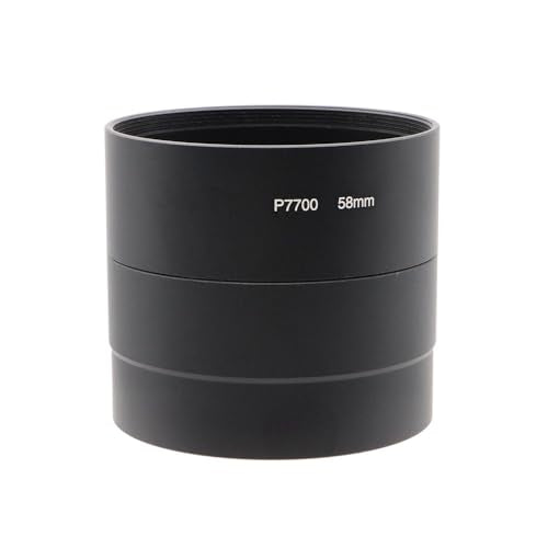 58mm Lens Adapter Tube for Nikon Coolpix P7700 Camera, Filter Adapter Tube for UV CPL Filters, Close-Up Filter, Star Filters, Wide Angle Lenses