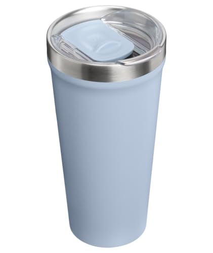 STANLEY Everyday Tumbler 20 oz | Press Fit Drink Through Lid | Beverage, Coffee, and Cocktail Cup | Insulated Stainless Steel Wine Glass | BPA-Free | Blue Dream Stone 20 Ounces