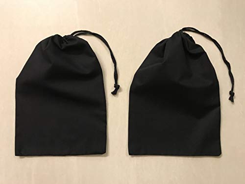 Reusable Cotton Muslin Produce Bags, Black, 8 x 10, 100 Count 8"x10"