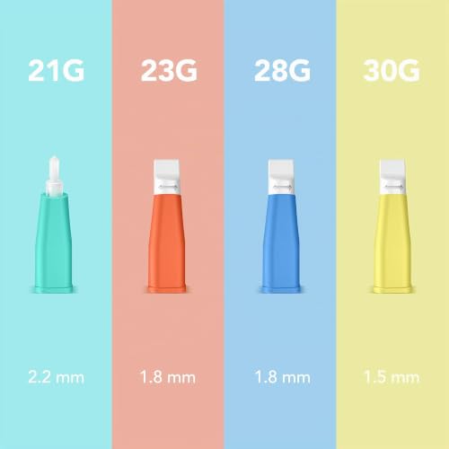 AIESI Sterile Disposable Lancets with Safety System and Retractable Stainless Steel Tip Needle 21G Securance (Pack of 100)