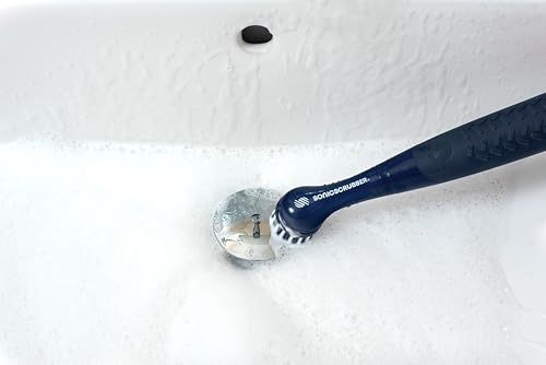 NEW Rechargeable SonicScrubber - Rechargeable Electric Scrubbing Brush - Cordless Cleaning Tool - 3hr Battery - Homes, Kitchens, Bathrooms, Footwear & More - USB Charging Cable + 4 Brush Heads Rechargeable System