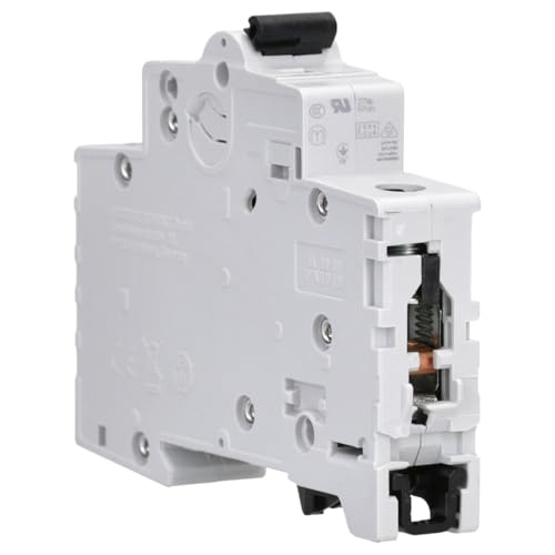 Heitronic 43650 ABB circuit-breaker 1-pole 6A B-characteristics DIN VDE 0641 | B-characteristic fuse for DIN rail mounting, switching capacity 6 kA professional screw terminal 2CDS251001R0065