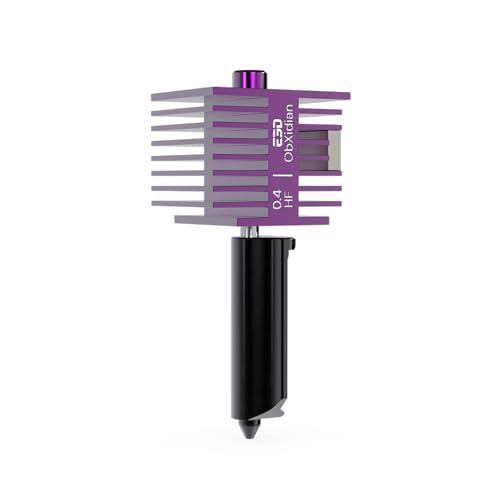 E3D High Flow ObXidian™ Bambu Lab A1 & A1 Mini (0.4mm) HotEnd, 75% Increased Flow Rate, Smooth 3D Printing, Ideal for Fiber-Filled Filaments, Bambu Approved 0.4 mm
