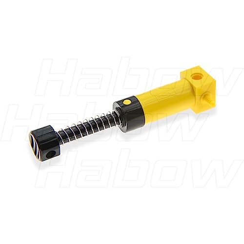 Habow 19Pcs Pneumatic-Technic-Parts Kit Compatible with Mainstream building block brand, Cylinders-Air-Pump Pressure Rod Switch Piston Hose Technic Linear Actuator MOC-Replacement-Parts.