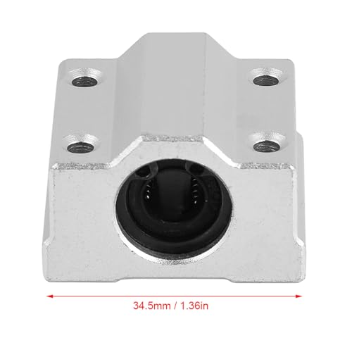 Cocoarm 8mm Linear Ball Bearing Slide, Bushing SCS8UU High Precision Low Friction Linear Bushing Smooth Moving Long Life with Aluminum Base Alloy for 3D Printer CNC