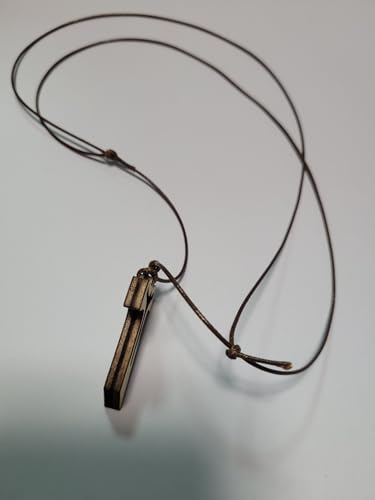 Adjustable Necklace 80-42 cm Wooden Cross 4.3 x 3 cm Perforated A1 TAO Tau of Saint Francis Pendant Rosary Mary Madonna Religious Protect Me Adjustable with Saint for Prayer