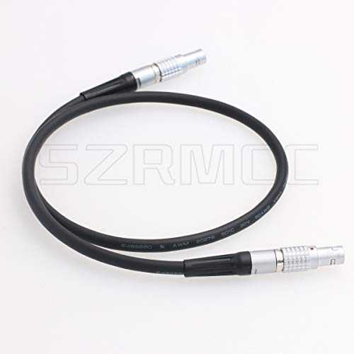 SZRMCC 0B 2 Pin Male to 0B 2 Pin Male Power Cable for ARRI Alexa Camera 2 pin 12V to Teradek Bond Bolt Cube (Straight Cable) Straight Cable Straight 2 pin