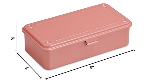 Toyo T-190P Color Trunk Tool Box, T-Shaped Series, Pink safety pink