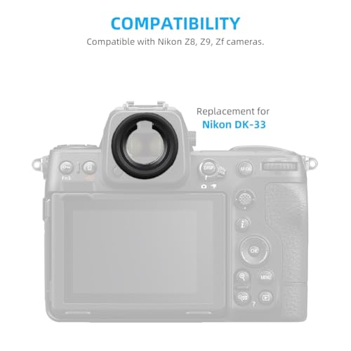 2 Pack Camera Eyecup Viewfinder Protector Eyepiece for Nikon Z8 Z9 DK-33