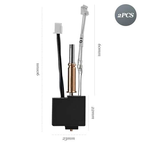 Hotend Kit for Cobra 3 Hotend with Without Heatsink, Hotend Replacement Mounting Print Head Extruder Accessories with Brass Nozzle 0.4 mm for Anycubic Kobra 3, Cobra 3 Combo 3D Printer Parts, Pack of