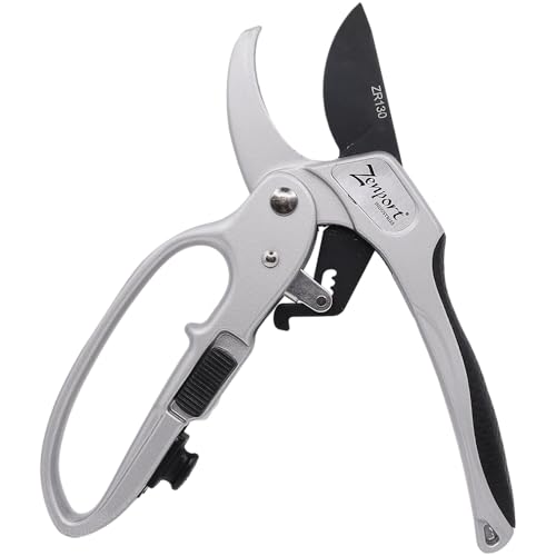 Zenport Deluxe Ratchet Shear, 8.5-inch scissors with ergonomic handles and cutting blades