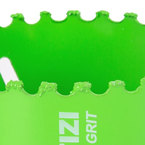 HLOFIZI 6-3/8 inch carbide grit hole saw for cutting stucco, plaster, drywall, and cement board