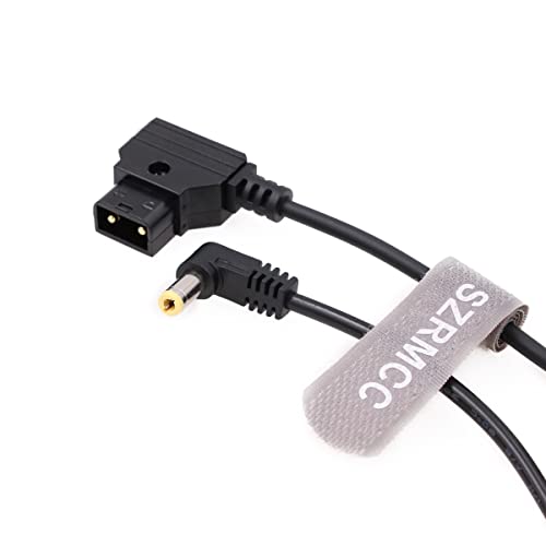 SZRMCC Anton V-Mount Gold Mount Battery D-tap to DC Barrel Power Cable for Canon C70 XF605 XF705 Camera (Right Angle DC) Right Angle DC