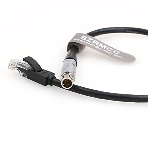 SZRMCC Fischer 8-Pin Male to RJ45 Ethernet Cable for Phantom VEO Series 4k High-Speed Camera (80cm) 80cm