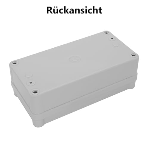 LeMotech IP67 Waterproof Junction Box, ABS Plastic Electrical Box, Dustproof Housing for Electronics, Junction Boxes for DIY Projects, Grey, 160 x 80 x 55 mm 160x80x55mm (1 piece)