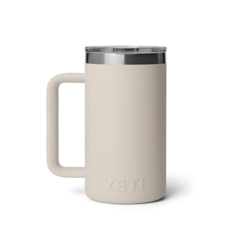 YETI Rambler 24 oz Ceramic Lined Stackable Mug, Cape Taupe