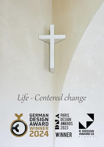 mosery Corner Attached Wall Cross 5.9" Magnetic Religious Cross for Church Room Decoration, Spiritual Christian Gifts, Christmas Decor (White) 1EA/Pack