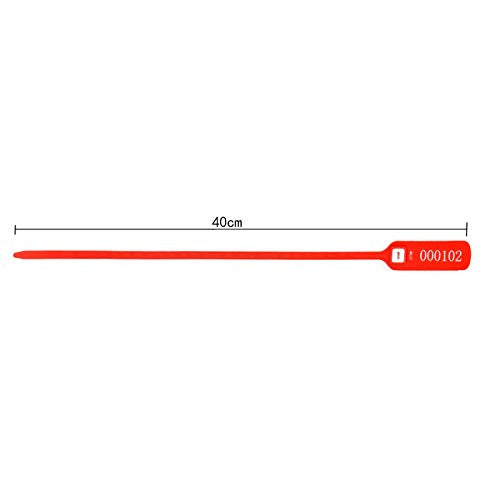 [Australia - AusPower] - Heavy Duty Plastic Truck-Trailer Seals Numbered Security Tags Safety Ties Pull-Tight Pad-Locks Cable Pull Ties - Straps, Metal Insert Clip Lock, Length 400 mm 15.8" (Green, 100 PCS) Green 