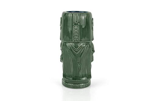Geeki Tikis Star Wars: The Mandalorian Mando Din Djarin Bounty Hunter Tiki Mug | Official Star Wars: The Mandalorian Collectible Tiki Style Ceramic Cup | Holds 20 Ounces