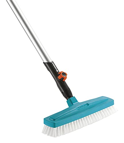 Gardena combisystem scrubbing brush: Optimal tool for cleaning in the house, 30 cm working width, highly elastic polypropylene cutlery, furniture-friendly through rounded edges (3639-20) scrubber Single