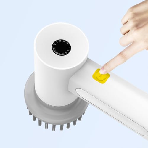 WANGCL Handheld Power Spin Scrubber Cordless Electric Cleaning Brush with 3 Replacement Cleaning Heads Two-speed control for Bathroom, Kitchen Tiles Floors Walls Car