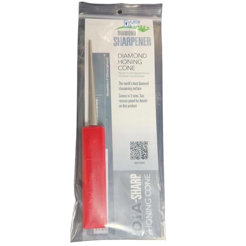 DMT Diamond Honing Cone Small sharpening stone for precision sharpening of serrated edges and curved surfaces
