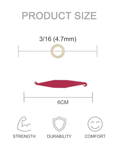 Pack of 500 Orthodontic Elastics with 5 Placers for Effective Teeth Correction for Gaps and Crooked Teeth