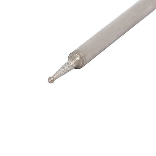 sourcingmap® 2.35mm Shank 0.8mm Dia Diamond Head Ball Shaped Grinding Mounted Point Bit 20pcs | grinding mounted bit