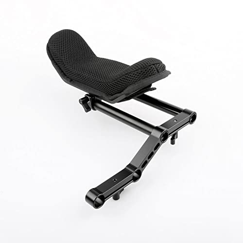 NICEYRIG 15mm Shoulder Pad Kit with Rail Raiser /15mm Rods 6 Inch for Shoulder Rig System Video Camera DSLR Camcorders