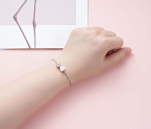 Step Forward 925 Sterling Silver Urn Bracelets for Ashes for Women - Cremation Bracelet Jewelry for Hold Ashes of Human & Pets - Keepsake memory jewelry Gifts infinity