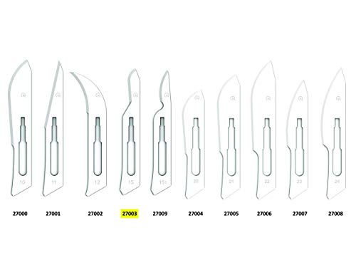 GIMA - Sterile Disposable Carbon Steel Blade No.15 Pack of 100 27003 15