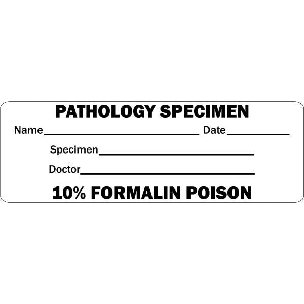 'Pathology Specimen' Medical Labels