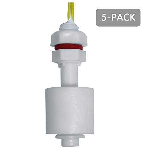 5 Pcs Pack of Vertical Mounting Water Level Sensor Float Switch M10 PP Plastic