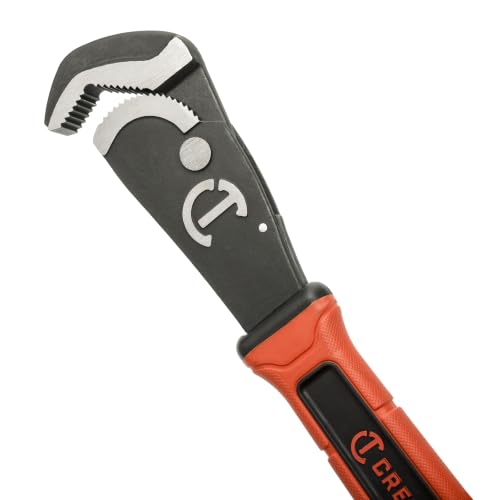 Crescent 12-inch self-adjusting pipe wrench with dual-material handle