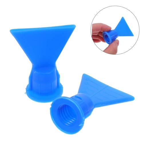 Ipetboom flat sealant applicator nozzle tips, 4-piece plastic caulking nozzle replacements for doors and windows