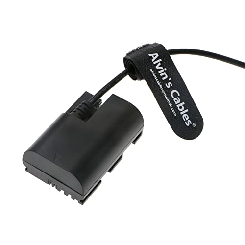 E6-Dummy-Battery Power-Cable for Arri-Alexa-XT Rotatable Right-Angle 2-Pin-Male to Lanparte LP E6 Dummy Battery for Canon 5D Mark II 7D 60D Alvin's Cables Rotatable right angle 2 pin