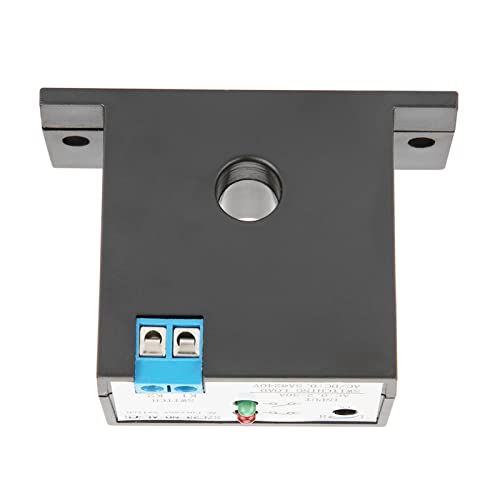 Current Sensing Switch, Adjustable Normally Open AC Detection Monitoring Switch with Self Powered 02 to 30A Range LED Indicator 2000V Isolation for Industrial Equipment ABS 1 Pack