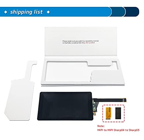 chitu systems 5.5 Inches LCD Screen for Elegoo Mars Pro/Anycubic Photon S 3D Printer Replacement, LS055R1SX04 Sharp04 2K LCD Screen with Protective Glass, 1440 × 2560 Resolution (for Photon S)
