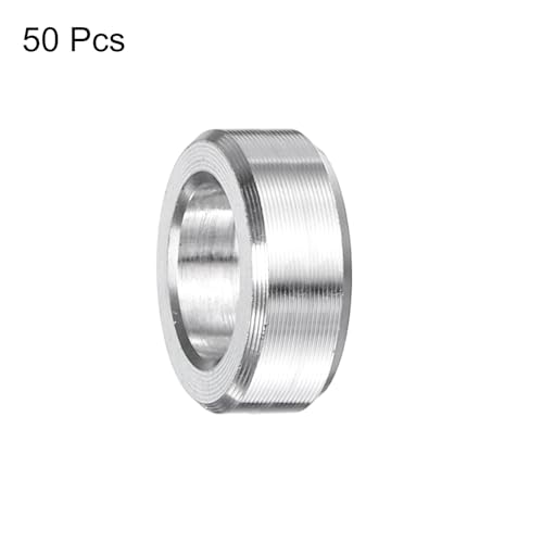 uxcell 50-piece stainless steel spacers, 5/16-inch bore, 1/2-inch outer diameter, 3/16-inch length