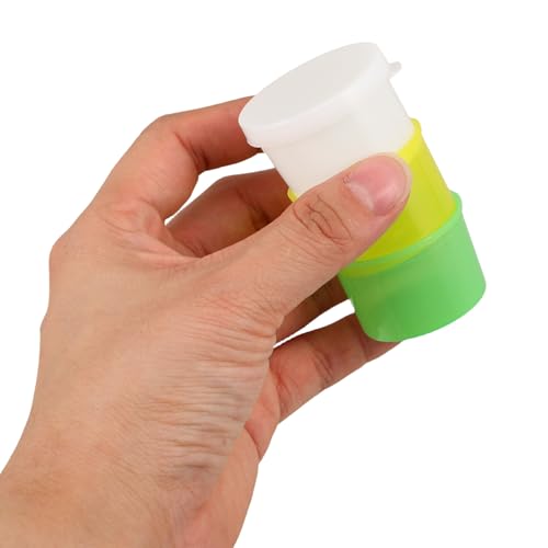 Reusable Medicine Cups Made of PVC 15 Set Stackable with Lid for Home and Travel for Practical Pill Organisation