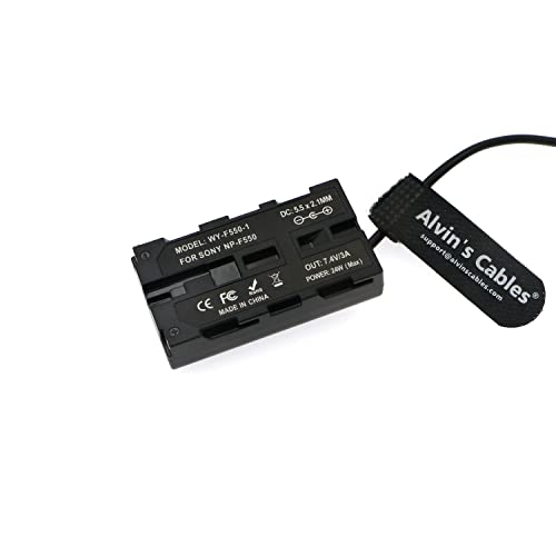 Alvin’s Cables USB-C Type-C PD to NP-F550 Dummy Battery Coiled Power Cable for Sony NP-F550| F770| F570| F970 Atomos Ninja V| Shinobi| Shogun 7 Monitor