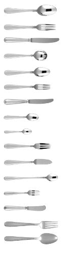 Fortessa Caviar 18/10 Stainless Steel Flatware Appetizer/Cake Fork, Set of 12