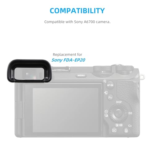 2 Pack Camera Eyecup Viewfinder Protector Eyepiece for Sony A6700 FDA-EP20